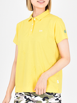 リーゴルフ　22年春夏新作　Leeロゴ刺繍 半袖ポロシャツ　LG9990