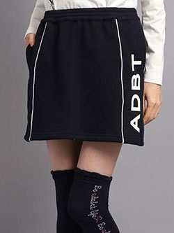 アダバット　【ADBT】ウェストゴム サイドロゴデザインスカート　119-65982