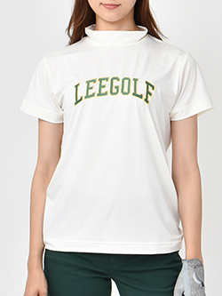 リーゴルフ　23年春夏新作　ロゴモックネック半袖Tシャツ　LG9968