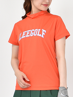 リーゴルフ　23年春夏新作　ロゴモックネック半袖Tシャツ　LG9968