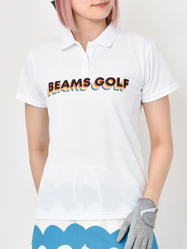 BEAMSゴルフ ポロシャツ ホワイト