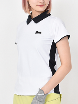 モナデルソル　バイカラーワンポイントシャツ　M0006