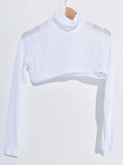 マリクレールスポール　冷感UVハイネックインナーシャツ(ショート丈)　714984