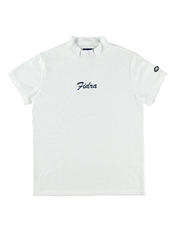 フィドラ　24年春夏新作　フロントロゴ半袖モックネックシャツ　FD5RUG06