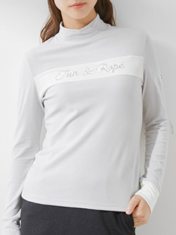 ジュン&ロペ　【保温】プレミアウォーム配色長袖プルオーバー　ERM54120