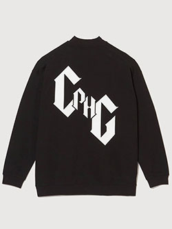 キャプテンズヘルムゴルフ　24年秋冬新作　バッグロゴ長袖モックネック　CHG24-AW-T01