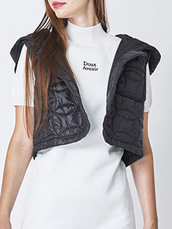 ドゥ アヴニール　中綿キルティングベスト　DAT-5AH04