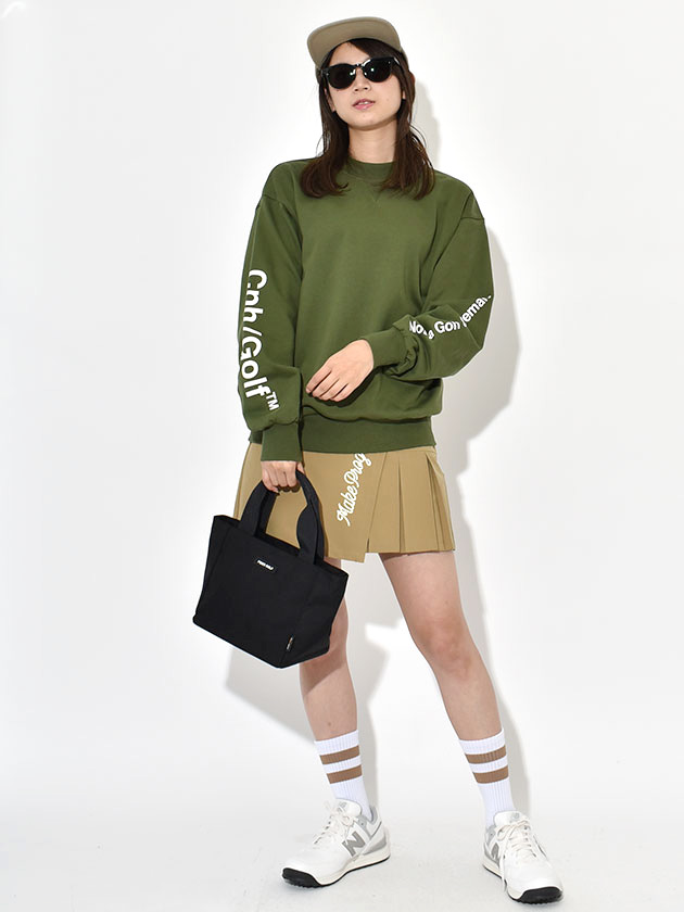 キャプテンズヘルムゴルフ モックネックT グリーン 女性用 S