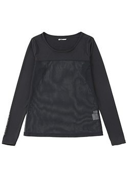 ジュン&ロペ　クールコアUVメッシュ切替ラウンドインナー　ERM85000