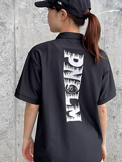 ペンデュラム　25SS【ユニセックス】FAINTロゴ半袖ハーフジップポロ　03PO-02