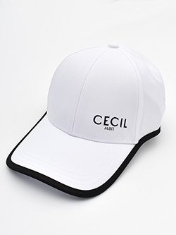 セシルマクビーグリーン ツバ広パイピングキャップ CGS25119CP