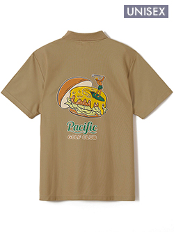 パシフィックゴルフクラブ　【ユニセックス】ゴルフ&ハンバーガーポロ　PGC250PLS121RI