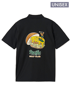 パシフィックゴルフクラブ　【ユニセックス】ゴルフ&ハンバーガーポロ　PGC250PLS121RI