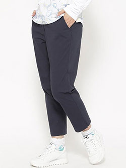 アダバット　25年春夏新作　クールタッチグレンチェッククロップドパンツ　119-62505