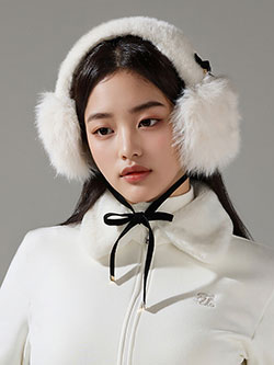 フェアライアー ベルベットリボンファーイヤーマフ　FW5AC08F