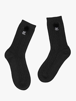 フェアライアー ファーボールアンクルソックス　FF5SO04F