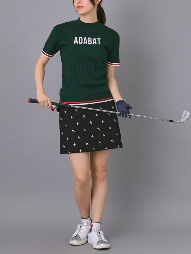 adabat - アダバット　ホワイトパイピングスカート アダバット 25年秋冬新作 ベーシックAラインスカート 119-63804