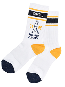 ピン　25年秋冬新作　Mr.PINGミドルソックス　5286801