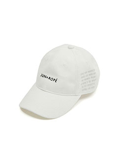 ジュン&ロペ　25年秋冬新作　ロゴ入りストレッチポンチキャップ　ERU35110