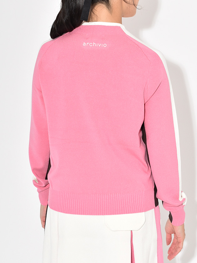 アルチビオ 25年秋冬新作 カラーライン配色ニット A518003