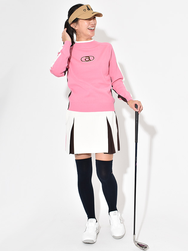 アルチビオ 25年秋冬新作 カラーライン配色ニット A518003