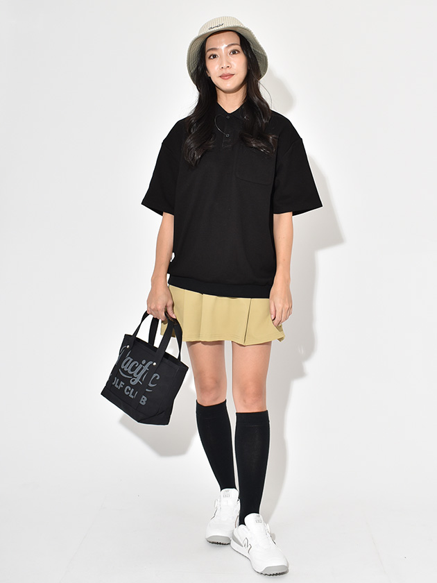 キャプテンズヘルムゴルフ 25年秋冬新作 コットンリブポロシャツ