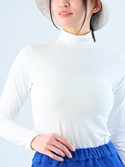 ニッサゴルフ　25年秋冬新作　【林菜乃子プロ着用】UVストレッチ長袖モックネック　23123560