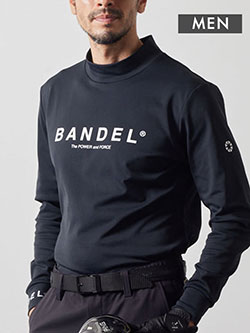 バンデル　ベーシックロゴ長袖モック(メンズ)　BGS-4ABLMC