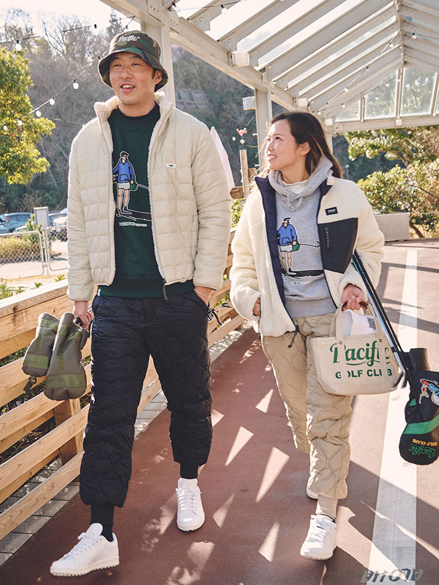 k*。様 新品未使用タグ付 BRIEFING レディース オリーブ ハーフジップ パシフィックゴルフクラブ 25年秋冬新作 BRIEFING × PGCフェアウェイ