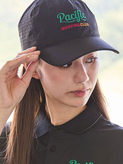 パシフィックゴルフクラブ　25年秋冬新作　BRIEFING × PGCパンチングメッシュキャップ　BGW251M22