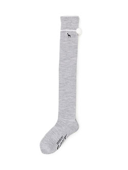 アダバット　25年秋冬新作　【N】ボンボンサルーキニーハイウォーム　C86-04173