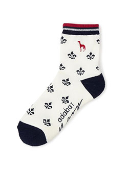 アダバット　25年秋冬新作　フルールドリスレギュラーソックス　C86-04172