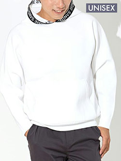 サンディ　25年秋冬新作　ポリエステルパーカーニット(ユニセックス)　253-121-21