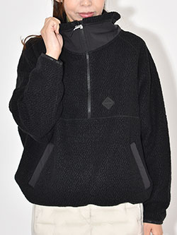 ブリーフィングゴルフ　25年秋冬新作　ウールボアフリースハーフジッププルオーバー　BRG253W35