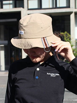 サバンアーニ　25年秋冬新作　ラインテープバケットハット(ユニセックス)　247618