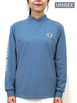 サバンアーニ　25年秋冬新作　裏起毛右袖ロゴモックネックシャツ　257211