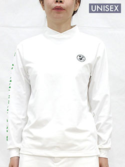 サバンアーニ　25年秋冬新作　裏起毛右袖ロゴモックネックシャツ　257211