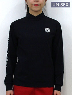 サバンアーニ　25年秋冬新作　裏起毛右袖ロゴモックネックシャツ　257211