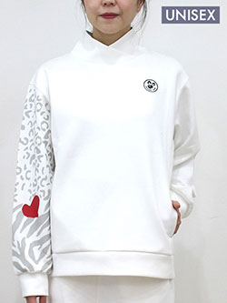 サバンアーニ　25年秋冬新作　右袖アニマル柄パーカー　257201