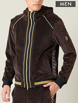 ニッサゴルフ　25年秋冬新作　ヘビーベロアブルゾン(メンズ)　23105502