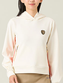 ニッサゴルフ　25年秋冬新作　ジャージフード付きプルオーバー【レディース】　23125554