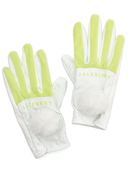 ジャックバニー　25年秋冬新作　両手ファーグローブ　262-5985130