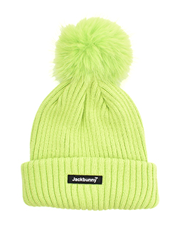 ジャックバニー　25年秋冬新作　ファー大梵天付ニット　262-5287104