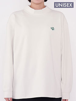 PGC　長袖モックネック【パンケーキ】(ユニセックス) 　PGC233CSL033MO