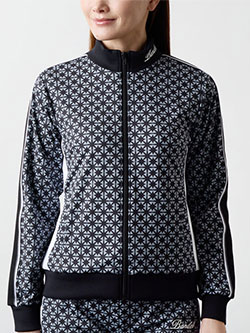 バンデル　25年秋冬新作　総柄切り替えラインブルゾン　BGS-W5AASLB