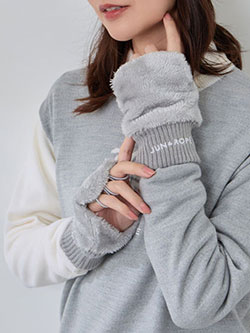 ジュン&ロペ　25年秋冬新作　フリース手甲/Oggi掲載　ERZ35000