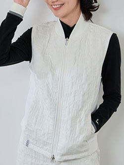 ジュン&ロペ　25年秋冬新作　ピンソニック中綿ベスト/Oggi掲載　ERL65000