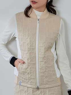 ジュン&ロペ　25年秋冬新作　ピンソニック中綿ベスト/Oggi掲載　ERL65000