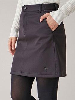 ジュン&ロペ　25年秋冬新作　三層防風フリース　保温Aラインスカート　ERC74000