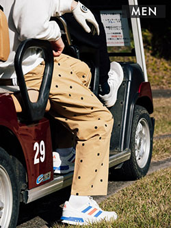 キャプテンズヘルムゴルフ　25年秋冬新作　総ロゴパンツ(メンズ)　CHG25-AW-P05